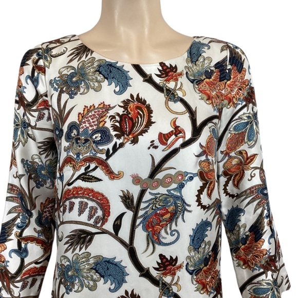 J Crew Collection Jules dress size 00 Shift Dress‎ Print 100% Silk Lined - Picture 5 of 9